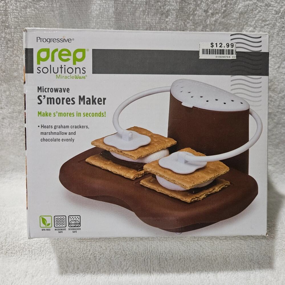 Progressive Prep Solutions Microwave S’mores Maker New Open Box